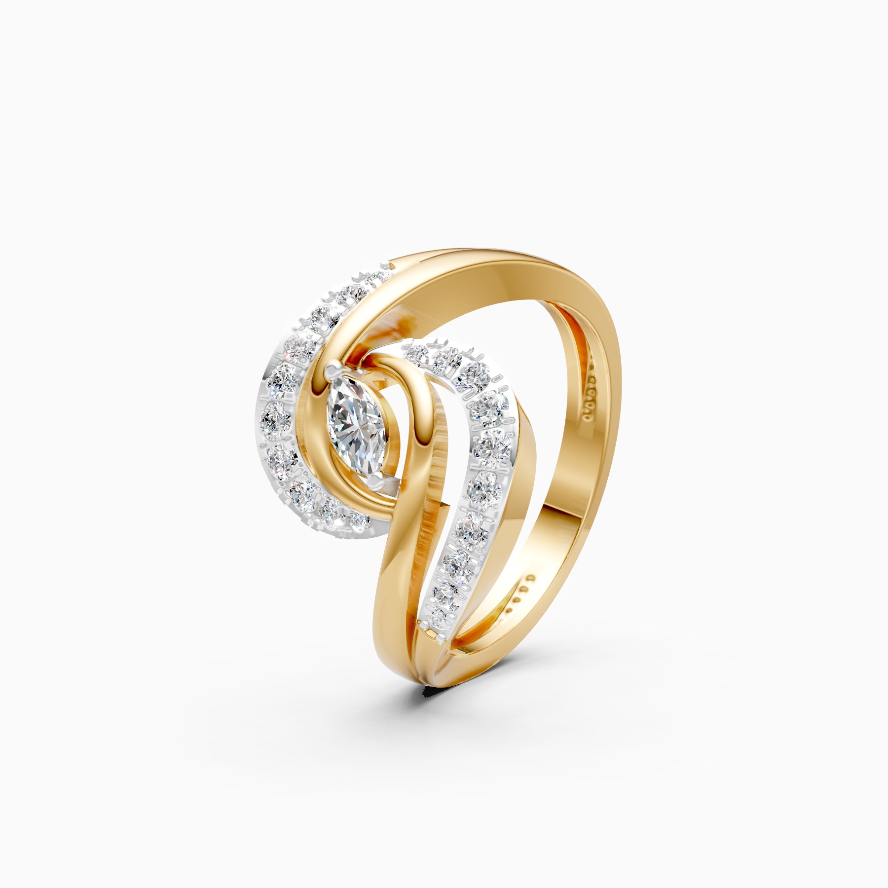 Celestial Petal Lab Grown Diamond Ring